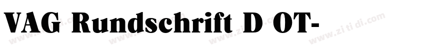 VAG Rundschrift D OT字体转换
